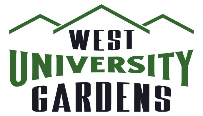 west university gardens logo at The West University Gardens